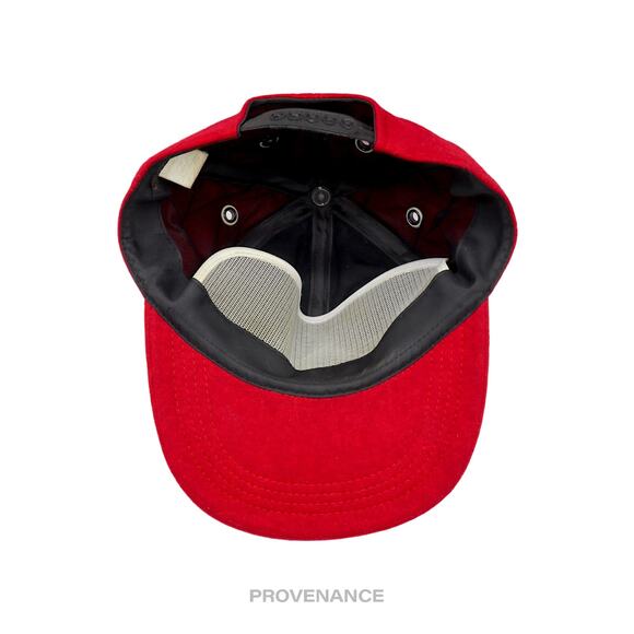 🔴 Christian Dior CD Sports Snap Back Cap - Red Black Wool - Picture 7 of 8